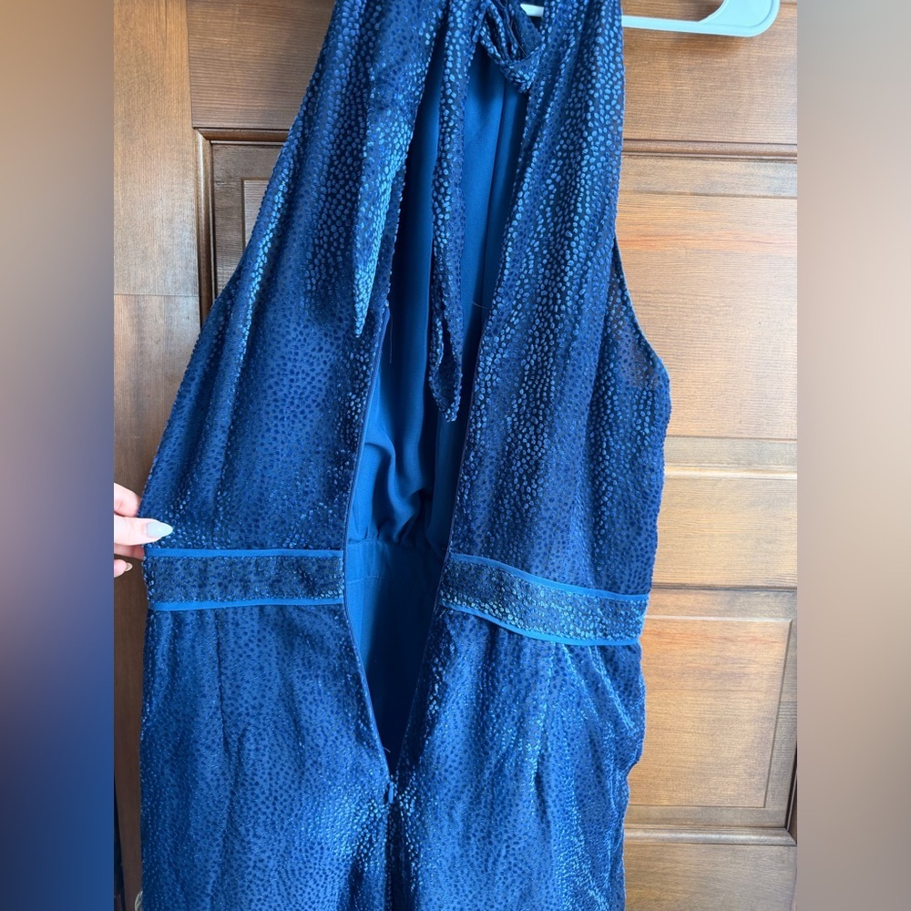 Anthropologie Velvet Nova Jumpsuit in Navy 🦋 - Picture 11 of 12